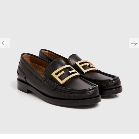 FENDI  Baguette Calfleather Loafers - Picture 1 of 10